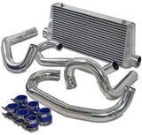 Silver FMIC Intercooler Piping Pipe Tube Kit for 1995-2000 SUBARU GC8 WRX STI 2L